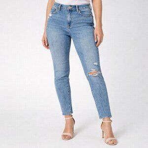 Gap True Skinny Mid Rise 16 Tall Distressed Jeans